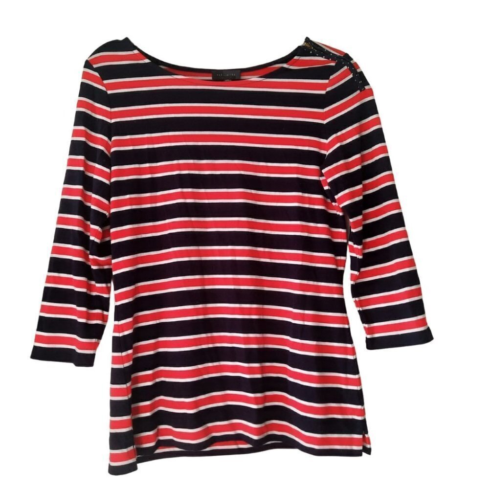The Limited Women's Striped Top Size M Pullover Long Sleeve